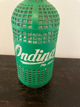 Botella Sifón Ondina Vintage Verde