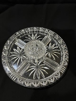 Antipastiera in vetro trasparente