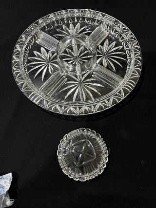 Antipastiera in vetro trasparente