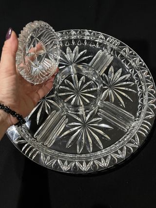 Antipastiera in vetro trasparente