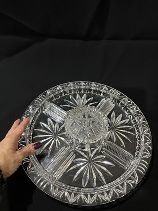 Antipastiera in vetro trasparente