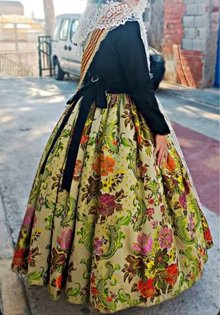Falda Fallera Talla 36/38 con Bolsillo