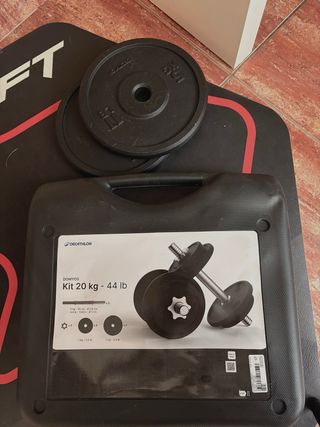 Kit Mancuernas Domyos 20 kg + 2x5 kg
