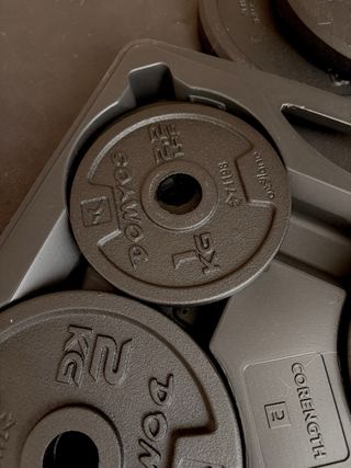 Kit Mancuernas Domyos 20 kg + 2x5 kg