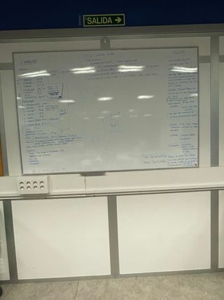 Pizarra blanca para oficina