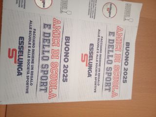 Buoni Scuola Esselunga 102 pezzi