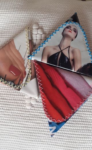 Monedero artesanal patchwork