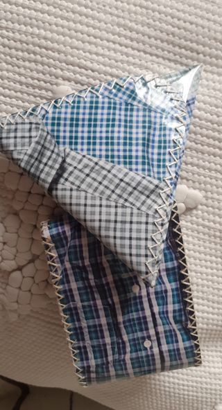 Monedero artesanal patchwork