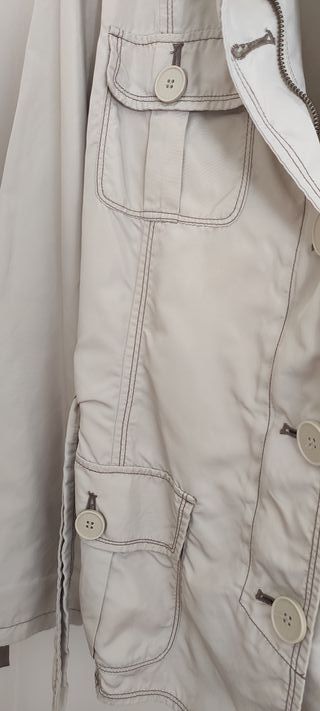 Gabardina Zara Beige Entretiempo