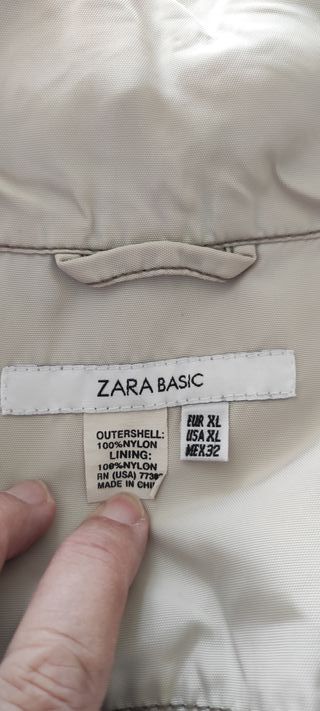 Gabardina Zara Beige Entretiempo