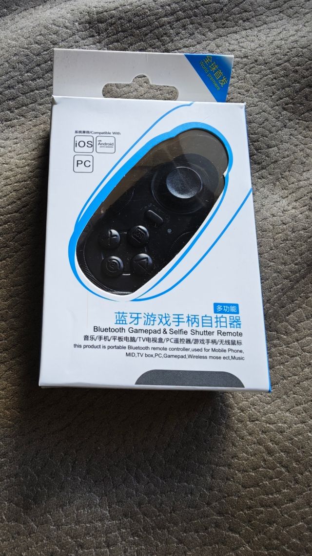 Mini Mando Bluetooth para Móvil (Juegos y Selfies)