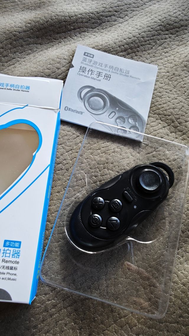 Mini Mando Bluetooth para Móvil (Juegos y Selfies)