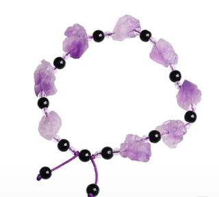 Pulsera Amatista Terapéutica Ajustable
