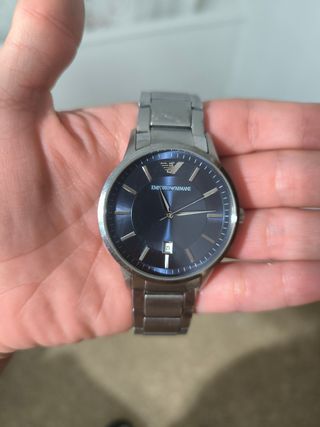 Reloj Emporio Armani Azul y Plateado