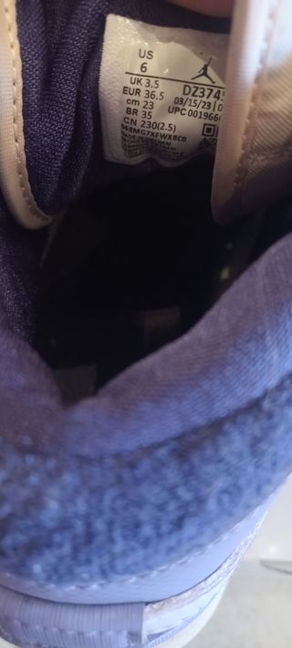 Scarpe Nike Jordan Viola/Bianche Tg 36.5