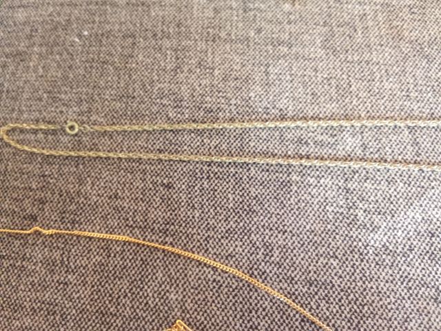 Lote de 4 Cadenas y Pulsera Doradas