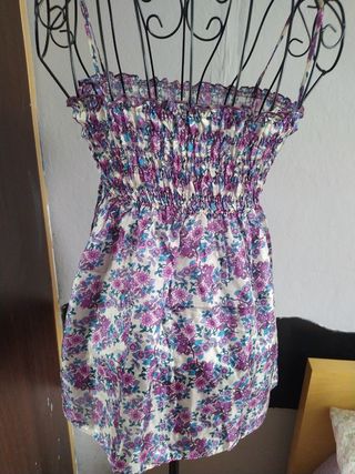 Top floral seda multicolor