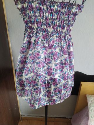 Top floral seda multicolor