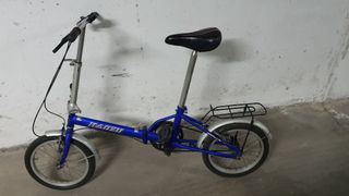 Bici plegable 16 con portabultos