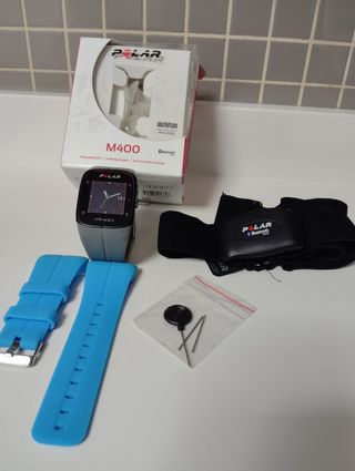 Polar M400 GPS Reloj Deportivo Azul/Gris