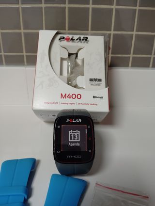 Polar M400 GPS Reloj Deportivo Azul/Gris
