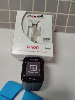 Polar M400 GPS Reloj Deportivo Azul/Gris