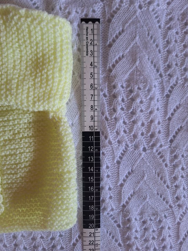 Chaqueta y capota de punto bebé T-0 / Reborn 19"