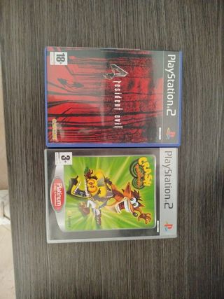 Resident Evil 4 y Crash Twinsanity PS2