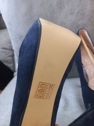 Zapatos de fiesta azul talla 36