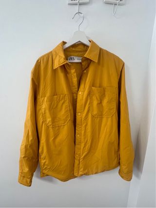 Chaquetón Zara Mostaza