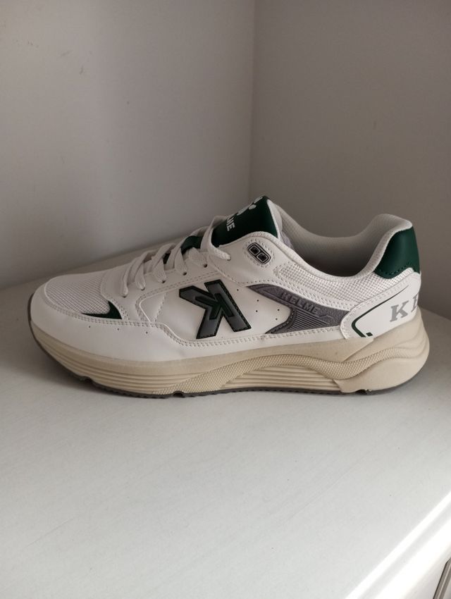 Zapatillas Kelme Hombre Blancas y Verdes