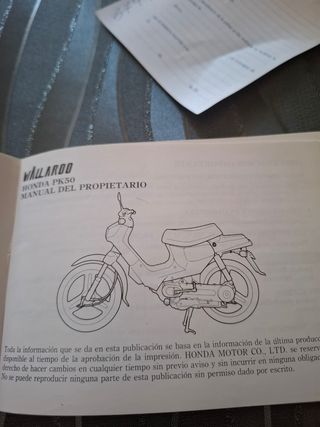 Manual Honda PK50 WALLARDO