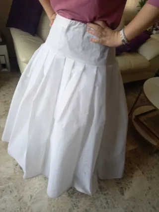 Cancán de fallera blanco talla 90