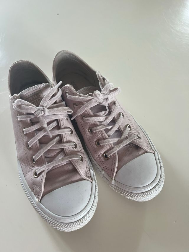 Zapatillas Converse Piel Rosa