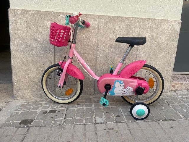 Bicicleta Infantil 14 pulgadasBtwin Rosa Unicornio