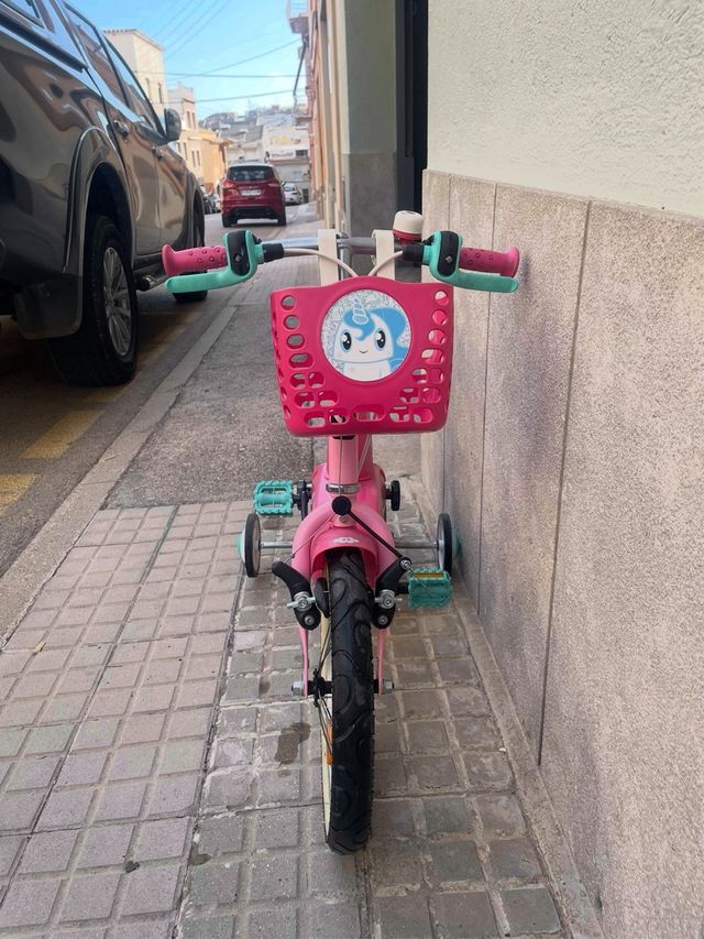 Bicicleta Infantil 14 pulgadasBtwin Rosa Unicornio