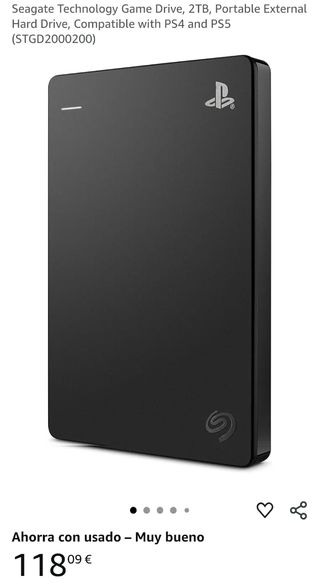 Disco Duro Seagate 2TB PS4/PS5