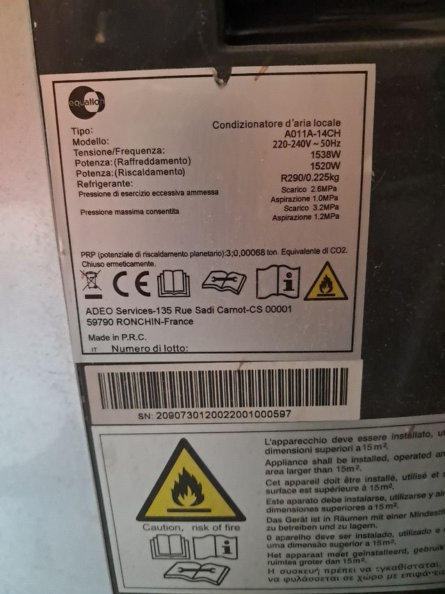 Condizionatore A011A-14CH