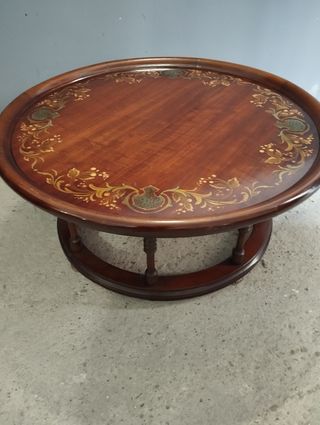 Mesa de centro pintada a mano