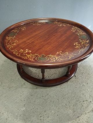 Mesa de centro pintada a mano