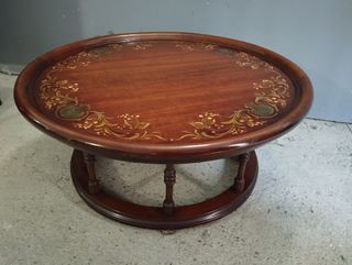 Mesa de centro pintada a mano