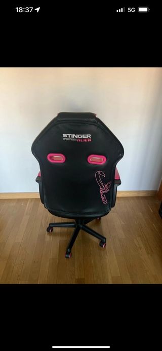 Silla Gaming Stinger Station Alien Rosa/Negra