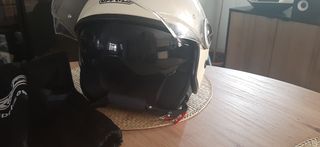 Casco Moto Garibaldi Marfil