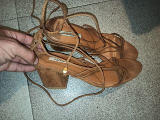 Sandalias Pull&Bear marrones con cordones