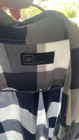 Camisa GAP cuadros azul Talla L