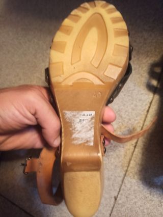 Sandalias Crep Mujer Talla 40 Marrones