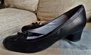 Zapatos de piel azul T.38