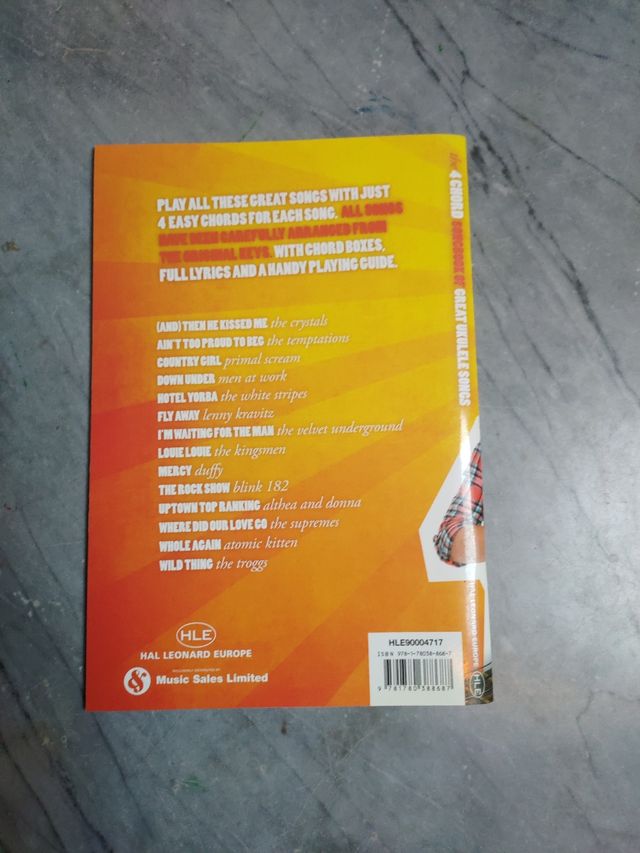 Libro de canciones para ukelele