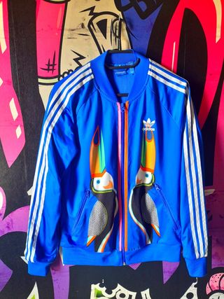 S Chaqueta Adidas Farm Tucán Azul Multicolor