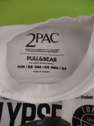 Camiseta 2PAC Pull & Bear (talla XS)